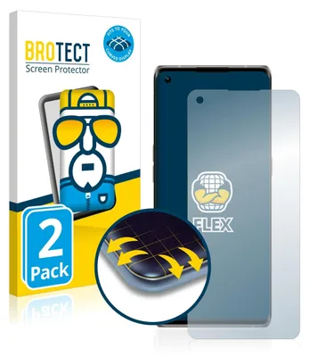 Product packaging for a screen protector, showing a stylized character and the product itself.