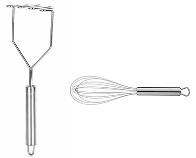 Productafbeelding van Ibenzoa® 30 cm aardappelpers van roestvrij staal 304, 9 liter inhoud – robuuste, demontabele pers met een vlekbestendige coating, geschikt voor aardappelen en groenten