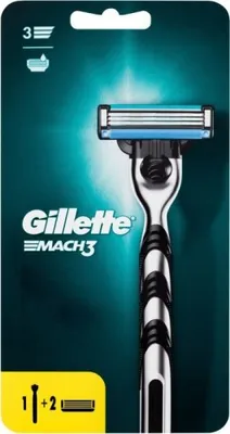 Obrázok produktu pre Holiaci strojek Gillette Mach 3 s 2 nhradnmi epiekami
