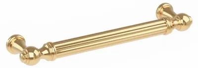 Immagine prodotto di Maniglia per mobili in zamak, distanza tra i fori di 128 mm, finitura dorata