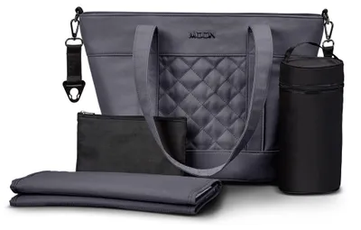 Produktbild von Moon V-Shape Bag Wickeltasche Lederoptik mit Zubehör graphite