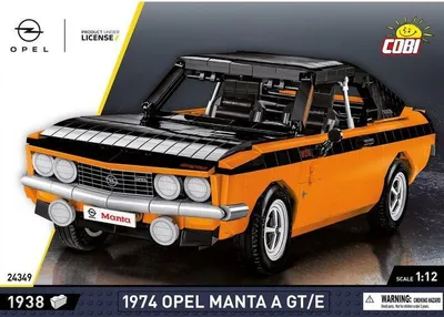 Zdjęcie produktu dla COBI Opel Manta A GT/E 1974, Klocki do budowania, 10 lat(a), 1938 szt.