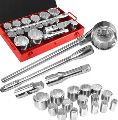 Produktbild von Steckschlüsselsatz 21-Teilig 1'' 30-80Mm