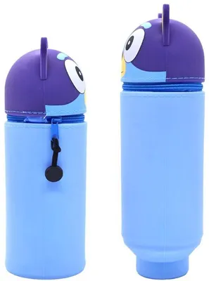 Produktbild von Bürohalter aus Silikon, 2in1, blau, für Stifte und Kugelschreiber