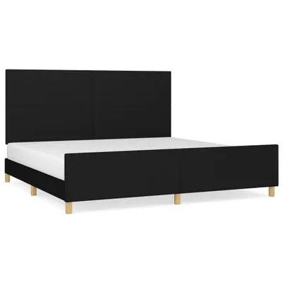 Immagine prodotto di vidaXL Struttura letto senza materasso nero 200x200 cm in tessuto