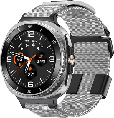 Immagine prodotto di Cinturino sportivo in nylon intrecciato per Samsung Galaxy Watch 8 / 8 Classic grigio