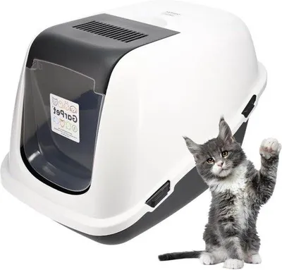 Immagine prodotto di Larga lettiera per gatti XXL con filtro segreto al carbone attivo, impermeabile, elevata capacità di assorbimento dei liquidi, lettiera per 60 gatti, con filtro deodorante