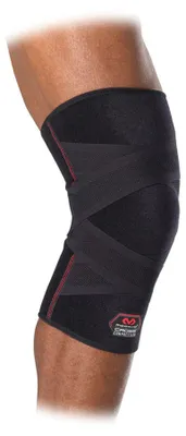 Immagine prodotto di Ginocchiera McDavid Cross Compression Support, nera, taglia L, per lo sport