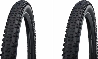 Immagine prodotto di 2 copertoni a trama Schwalbe Rapid Rob HS425 29x2,25" per MTB, 57-622, neri, ideali ...