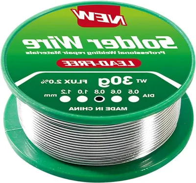 Productafbeelding van Soldeerdraad - Loodvrij tin - Elektronica reparatie - Geïntegreerd vloeimiddel - 0.8 mm 30 gram - Zilver