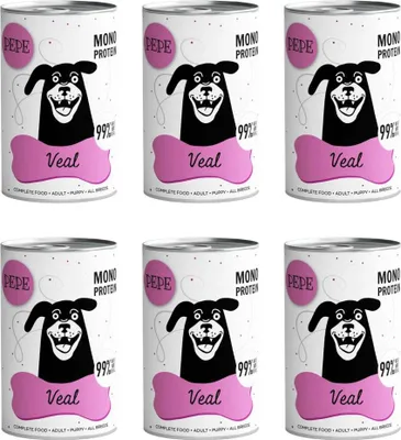 Produktbild von PAKA ZWIERZAKA Pepe Veal - Nassfutter für Hunde - 400g