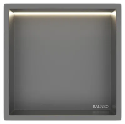 Obrázek produktu pro BALNEO nástěnná nika WALL-BOX ONE 30 × 30 × 10 cm gunmetal