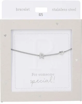 Produktbild von Depesche Armband Silber Heart of Gold mit Buchstabe R und Herzanhänger