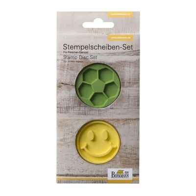 Produktbild von Birkmann Stempelscheiben-Set "Smiley & Fußball" 2 Stück