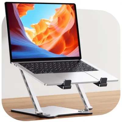 Zdjęcie produktu dla Ergonomiczna podставка do laptopa, składana, idealna do biurka, lekka i regulowana