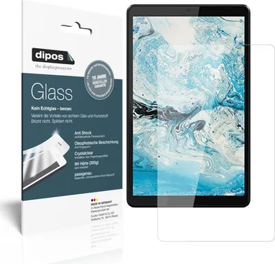 Produktbild von 2x Schutzfolie für Lenovo Tab M8 - Anti-Shock 9H Folie dipos Glass Kunststoffglas