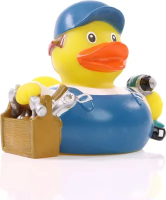 Produktbild von Monteur - Quietscheente – Handwerker - Badeente - ca. 8 cm gross