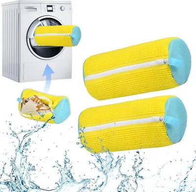 Productafbeelding van Schoenwaszakken - Waszakken - Schoenen Wassen - 360 Graden Reiniging - 2 Stuks - Geel