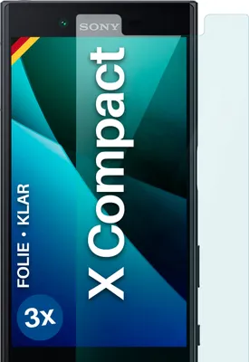 Produktbild von moex® 3x Schutzfolie kompatibel mit Sony Xperia X Compact - Displayschutzfolie dünn Folie, Klar