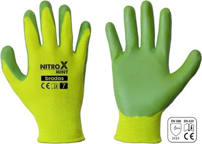 Produktbild von Schutzhandschuhe Bradas NITROX MINT, Größe 6