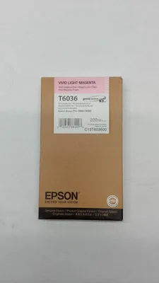 Produktbild von Epson Singlepack Vivid Light Magenta T603600, 220 ml, Magenta, Tinte auf Pigmentbasis, 220 ml, 1 Stück(e), Einzelpackung