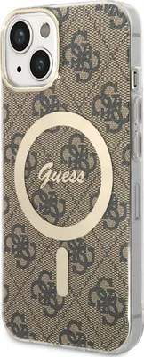 Produktbild von Guess Guhmp14Mh4Stw Hülle Für Iphone 14 Plus 6,7 - Braun 4G Magsafe