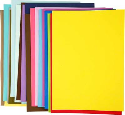 Obrázok produktu pre Penové gumové listy - 20 farieb, A3 30x42 cm, cca 2 mm, 20 listov čiernych.