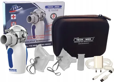 Obrázok produktu pre Inhalátor s membránou Micro Mesh Inhalátor s membránou MicroWave Technology Prenosný pre deti a dospelých