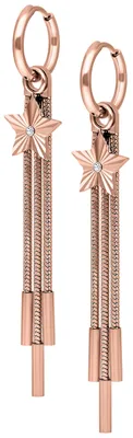 Produktbild von Wildcat Ohrringe - Little Shooting Star Hoops - Roségold - Chirurgenstahl 316L - wasserfest, langlebig, hautverträglich, Roségold