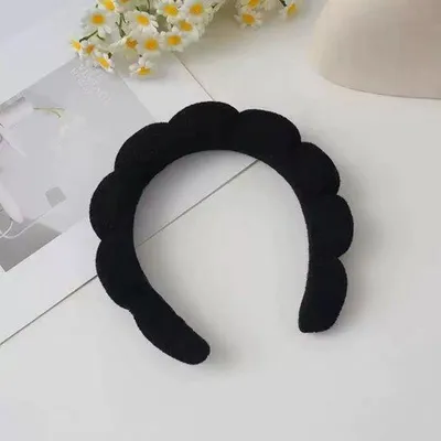 Produktbild von Go Go Gadget – Haarband – Make-up – Spa-Tag zu Hause – Mikrofaser – Hautpflege – Diadem – 1 Stück – Schwarz