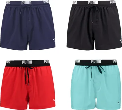 Produktbild von Puma Swim Herren Logo Short Trunk Badehose S bis XXL Farbwahl NEU