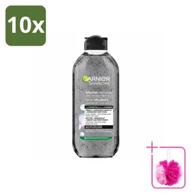 Zdjęcie produktu dla 10 x Garnier SkinActive Żel micelarny z węglem aktywnym - 400 ml - Opakowanie ekonomiczne - 10 sztuk