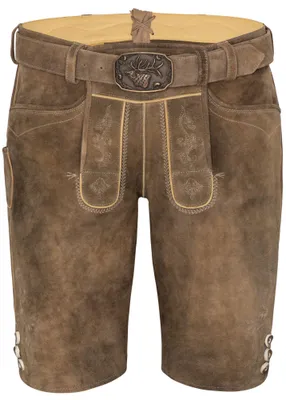 Produktbild von Spieth & Wensky Herren Trachten Lederhose inkl. Gürtel, Rampoldi (360659-0648), Größe:58, Farbe:schotter/St 134-D sand (5536)