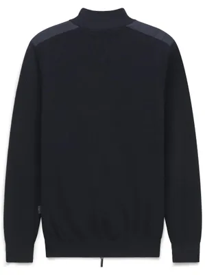 Produktbild von bugatti Herren Strickjacke mit 2-Wege-Reißverschluss und Nylon-Details