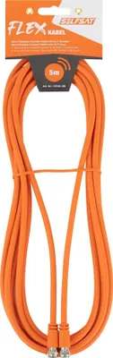 Produktbild von Selfsat Ultra Flexibles Koax-Kabel mit 2 x F-Stecker - 5 m