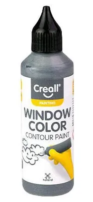 Produktbild von Creall Fensterfarbe Contour Silber – 80 ml
