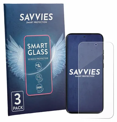 Produktbild von 3x Savvies Schutzglas Folie für Motorola Moto G Max 9H Panzer Schutzfolie Glas Displayschutz klar transparent