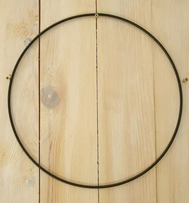Produktbild von Metallform Ring schwarz Metallring metallringe 30cm bestellbar mit passender LED Lichterkette Timer Stab Batteriefach