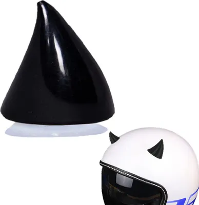 Image de Décoration de casque de moto Horn HD1 noir