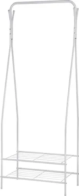 Produktbild von Famanu Kleiderständer - Elegantes Design - Weiß - 58,5x32x158cm