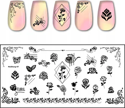 Produktbild von MaiSheng-97 Nagelkunst-Stempelplatte