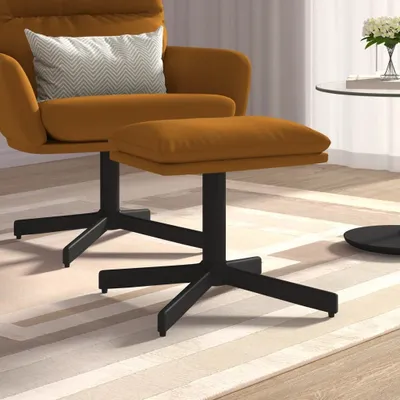 Produktbild von Fußhocker Braun 60x60x39 cm Samt , Sitzhocker Design 2024