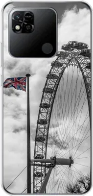 Produktbild von König Design Hülle kompatibel mit Xiaomi Redmi 10A Kunststoff Soft Handyhülle - Handy Case London Riesenrad