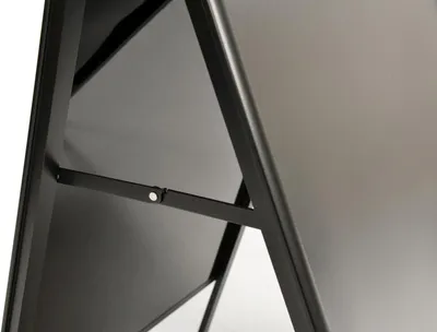 Produktbild von Kundenstopper Indoor 25mm Rondo A1 silber