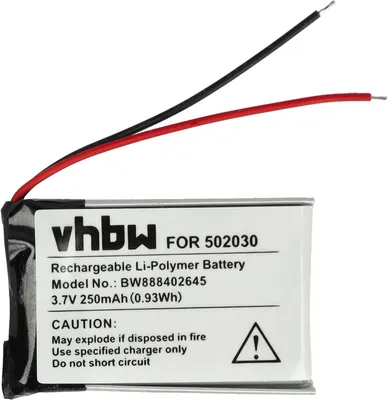 Produktbild von vhbw Akku kompatibel mit Bosch Intuvia GPS Fahrradcomputer Radcomputer (250 mAh, 3,7 V, Li-Polymer)