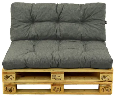 Immagine prodotto di AMPO Set di cuscini per pallet, cuscino per seduta e schienale, cuscino per pallet 120x80 cm