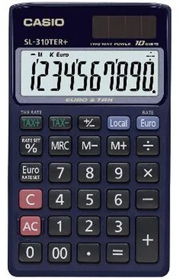 Produktbild von Casio Taschenrechner SL-310 TER+ 10 Stellen, Solar/Batterie