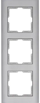Produktbild von Kopp Athenis stahl / silber 3-fach Rahmen