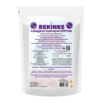 Image de Collagène bovin hydrolysé PEPTAN 300g REKINKE