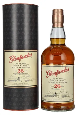 Produktbild von Glenfarclas 26 Years Old Oloroso Sherry Casks Highland Single Malt 47,3% Vol. 0,7l in Geschenkbox
